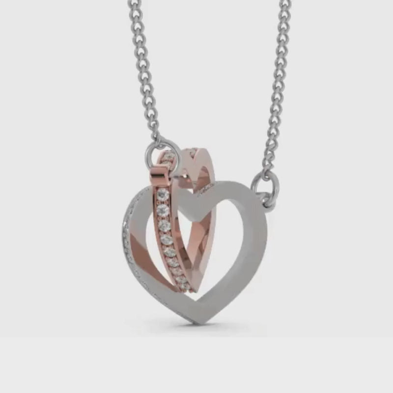 linked hearts necklace video