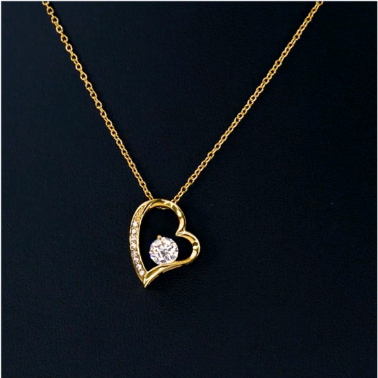 heart necklace video
