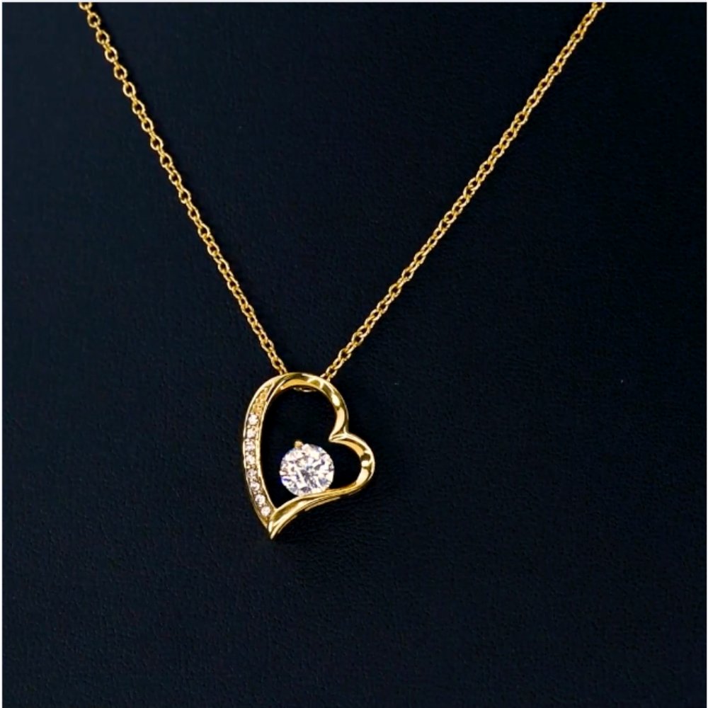 heart necklace video